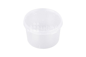 Банка 550 мл., d-118, с крышкой, прозрачная 