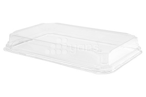 Крышка ПЭТ к контейнеру Pratico, 241*152*24мм 