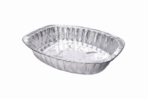 Блюдо алюминиевое глубокое, 450*360*85 мм