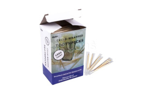 Зубочистка в индивид. полиэтиленовой упаковке 1000шт/уп