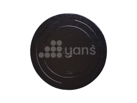 260 мм, картон.подложка "Кондитер", 2.5  ММ ., ЧЕРНАЯ круг.  10 шт./уп.