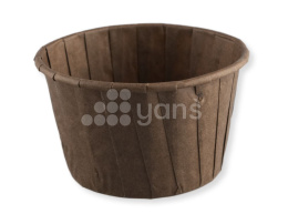 Форма "Маффин", d-50 mm, коричневая, выс.-40 мм, MFF50/40W,  100 шт./упак.