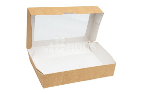 Контейнер на вынос Eco Tabox, 1450 мл, 250*150*40 мм (БУМ, DoEco)