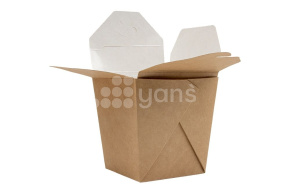 Коробка для лапши WOK700 мл., 81/101*81/101*106, крафт