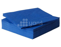 Салфетки бумажные, 1 слой, 33*33 см, 300 л./упак., синие