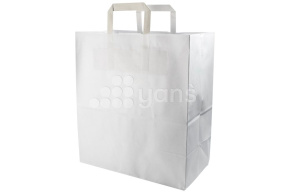 Пакет белый с  плоскими ручками 280*150*320