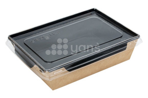Салатник Eco OpSalad 500 мл.  "Black series" GEOBOX-500/Black , 140/165*105/115*45