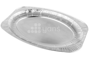 Блюдо алюминиевое овальное