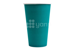 Стакан 400 мл, для горячих напитков, бирюзовый, ЛП