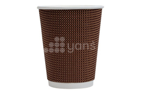 Стакан 350 мл. бумажный двухслойный, коричневый