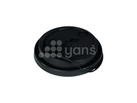 Крышка d-80 мм, с клапаном, черная, с питейником, ПП, НОВИНКА