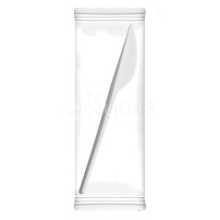 Набор 1/1 Нож столовый Эконом в инд. упаковке, белый