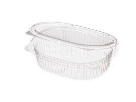 Контейнер для салатов РКС-350, прозрачный, 145*120*40 мм, 350 мл (БОПС, Комус)