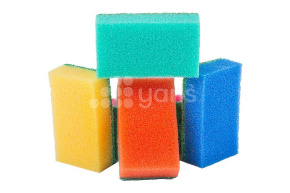 Губка для мытья посуды "Мистер Бульк" XL  5шт