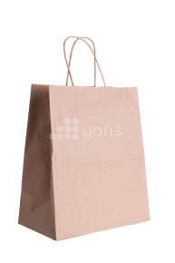 Пакет крафт с крученой ручкой, 220*120*250 Новинка