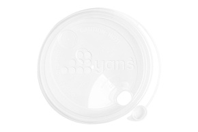 Крышка с питейником 90мм прозрачная 