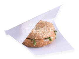 Уголок для бургера, 175*175 мм, бумажный, белый