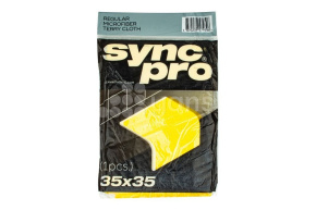 Салфетка из микрофибры 35*35, 280 гсм, Терри (желтая)