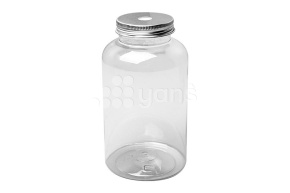 Бутылка с металлической крышкой, с отверстием 650 мл.