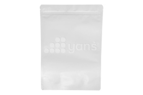 Пакет металлизированный  дой-пак с замком зип-лок, 200*300мм (45+45), 140мкм белый, матовый