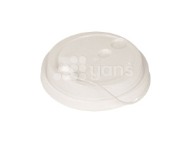 Крышка d-80 с клапаном, Белая с питейником, матовая, ПП  Новинка