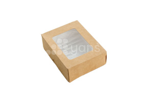 Ланч-бокс самосборный 300 мл, SELFBOX300, 100*80*35, крафт(600шт/кор)