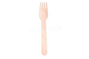 Деревянная вилка VerdeVita, 160 мм, 100 шт/уп (50 уп/кор)