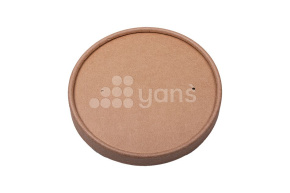 Бумажная крышка 116 мм для крафт супниц EcoSoup 760мл  Verde Vita