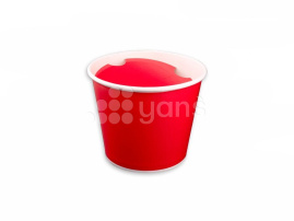 Баскет уымажный 1000мл, с крышкой, V 46, Красное 