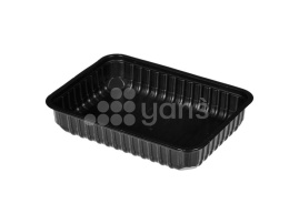 Контейнер черный, 500 мл, 179*132*34,4 мм (ПП, СтиролПласт)