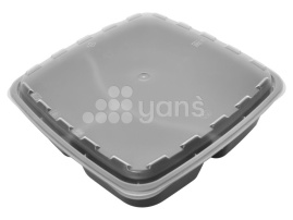 Контейнер 1400 мл с крышкой, 3 секционный