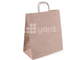 Пакет крафт с крученой ручкой, 350*150*450