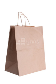 Пакет крафт с кручеными ручками 240*140*280 Новинка