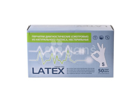 Перчатки латексные, смотровые, неопудренные (Linger), размер S