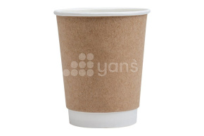 Стакан 250 мл (280 мл до края), d-80 мм, двухслойный, КРАФТ