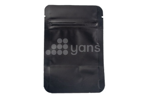 Пакет металлизированный  дой-пак с замком зип-лок, 80*120мм (35+35), 140мкм черный, матовый