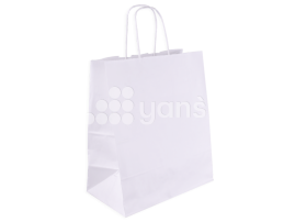 Пакет белый с крученой ручкой, 350*150*450