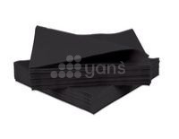 Салфетки черные, 1 слой, 24*24 см, 400 л./упак., ECO NAPKINS