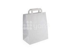 Пакет белый с плоскими ручками 280*150*320