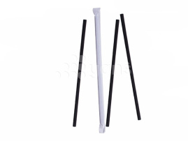 Трубочки бумажные GVS-22 "Шварц", черный, в инд.упаковке