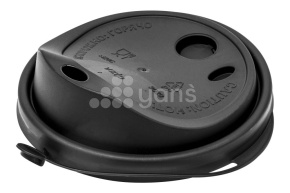 Крышка d-80 с питейником, черная, тип К