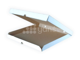 Коробка для пиццы, 300*300*40 мм, гофро, белая