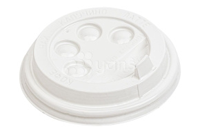 Крышка d-80 с клапаном, белая (Кнопка) Новинка