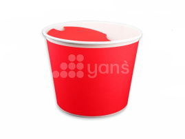 Баскет бумажный 2000 мл, с крышкой, V 85