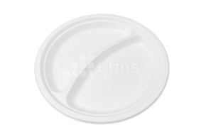 Тарелка d-225 2х секционная, белая VerdeVita