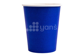 Стакан 250 мл, бумажный для горячих напитков, синий