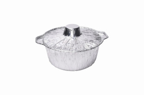 Форма алюминиевая "Кастрюля" с крышкой, 252*160*98 мм, 2300 мл.