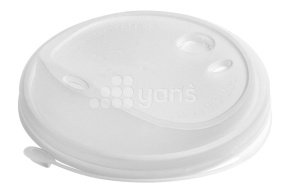 Крышка d-80 с питейником, прозрачная, тип К