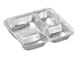 Алюм. контейнер 4х секц. Lamina C4, 235*200*42 / 1000 мл