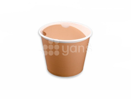 Баскет бумажный 1000 мл, с крышкой, V 46, крафт 